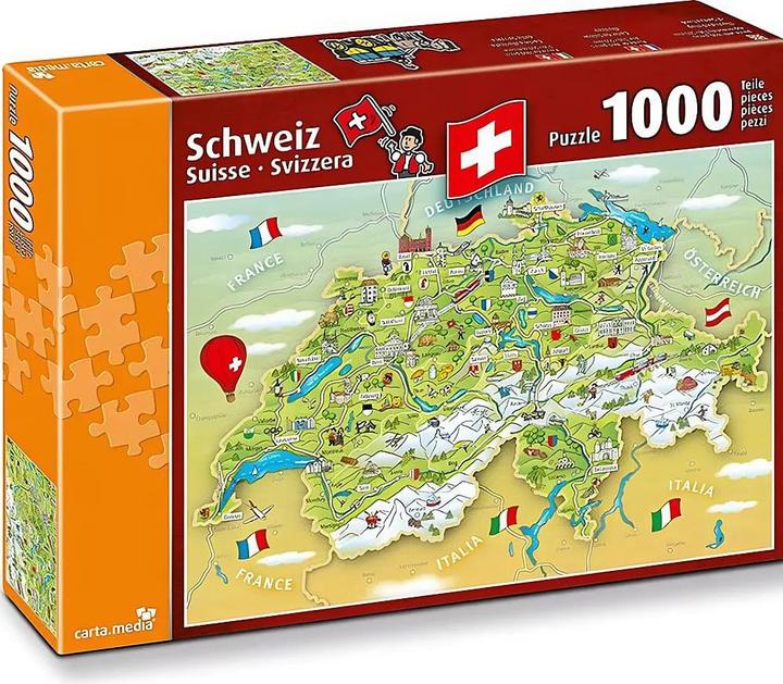 Produktbild Illustrierte Schweizerkarte (1000 Teile)