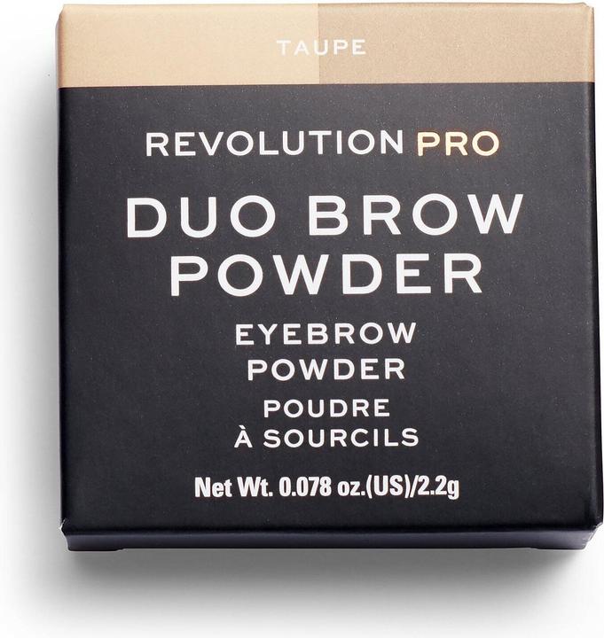 Actual product image Makeup Revolution Revolution Pro Duo Eyebrow Powder Dark Brown (Dark brown)