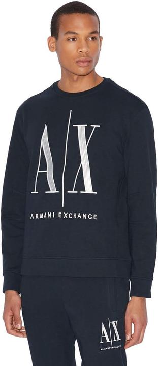 Image du produit Armani Exchange Sweat à capuche avec impression maxi-logo et col rond (XXL)
