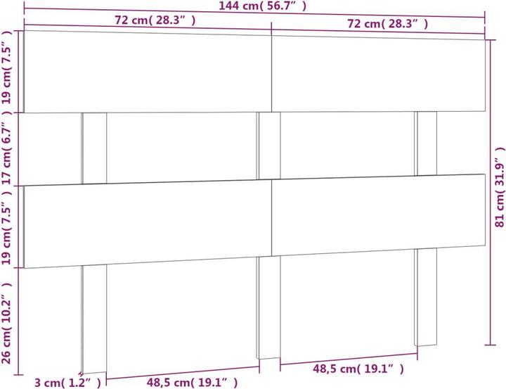 Immagine prodotto vidaXL Lashonda (144 x 3 x 81 cm)