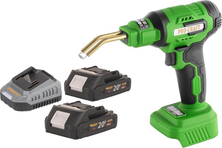 Produktbild Procraft CS40-bb Akku Kunststoffschweissgerät 20 V 600 °C 0,7 - 1,1 A + 2x Akku 2,0 Ah + Ladegerät +