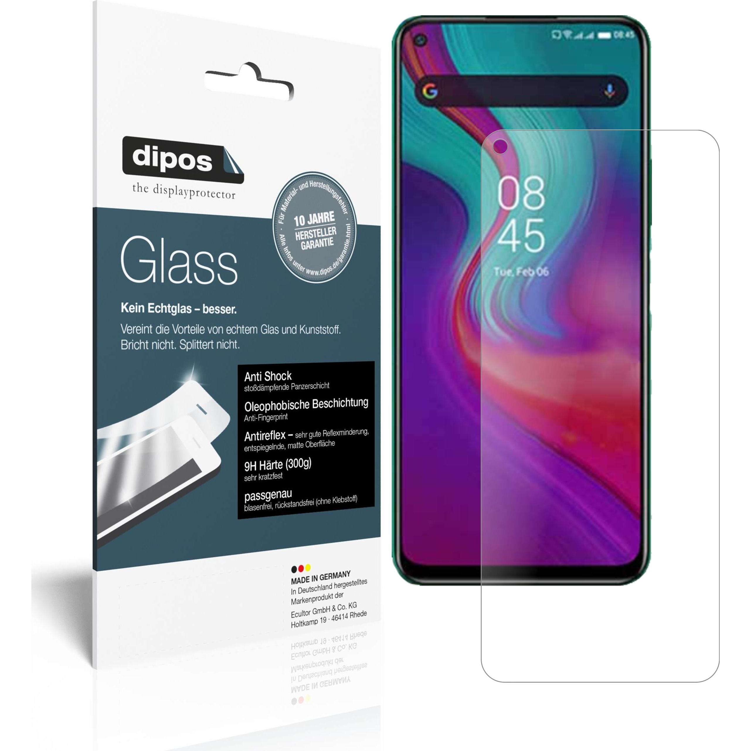 Dipos Displayschutz Anti-Shock (2 Stück, Infinix Note 7), Smartphone Schutzfolie, Transparent