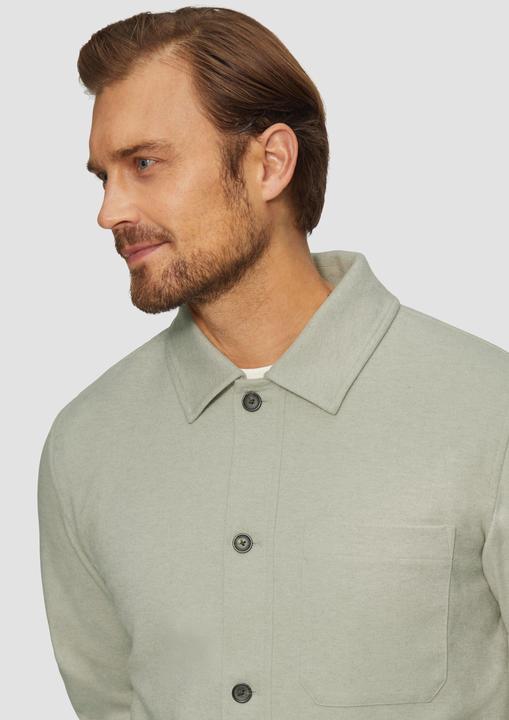 Produktbild S.Oliver Outdoor-Jacke Gefüttertes Overshirt in Wolloptik mit Eingrifftaschen (3XL)