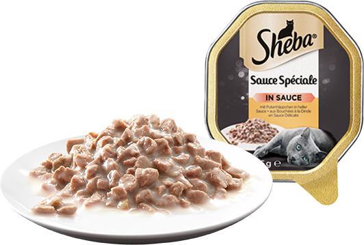 Image du produit Sheba Sauce Spéciale aux Bouchées à la Dinde en Sauce Délicate (Adulte, 1 pcs, 85 g)