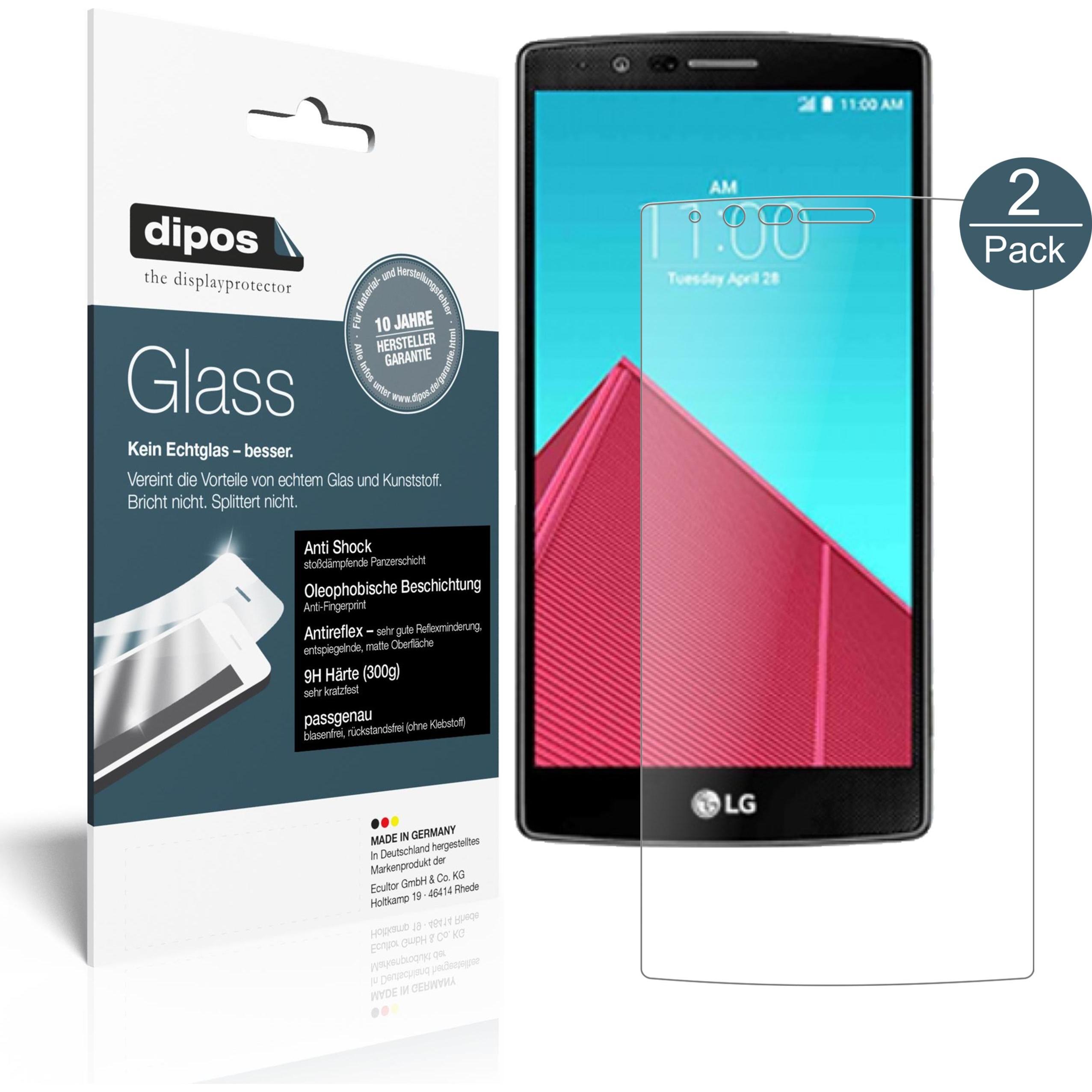 Dipos Displayschutz Anti-Shock (1 Stück, LG G4), Smartphone Schutzfolie, Transparent