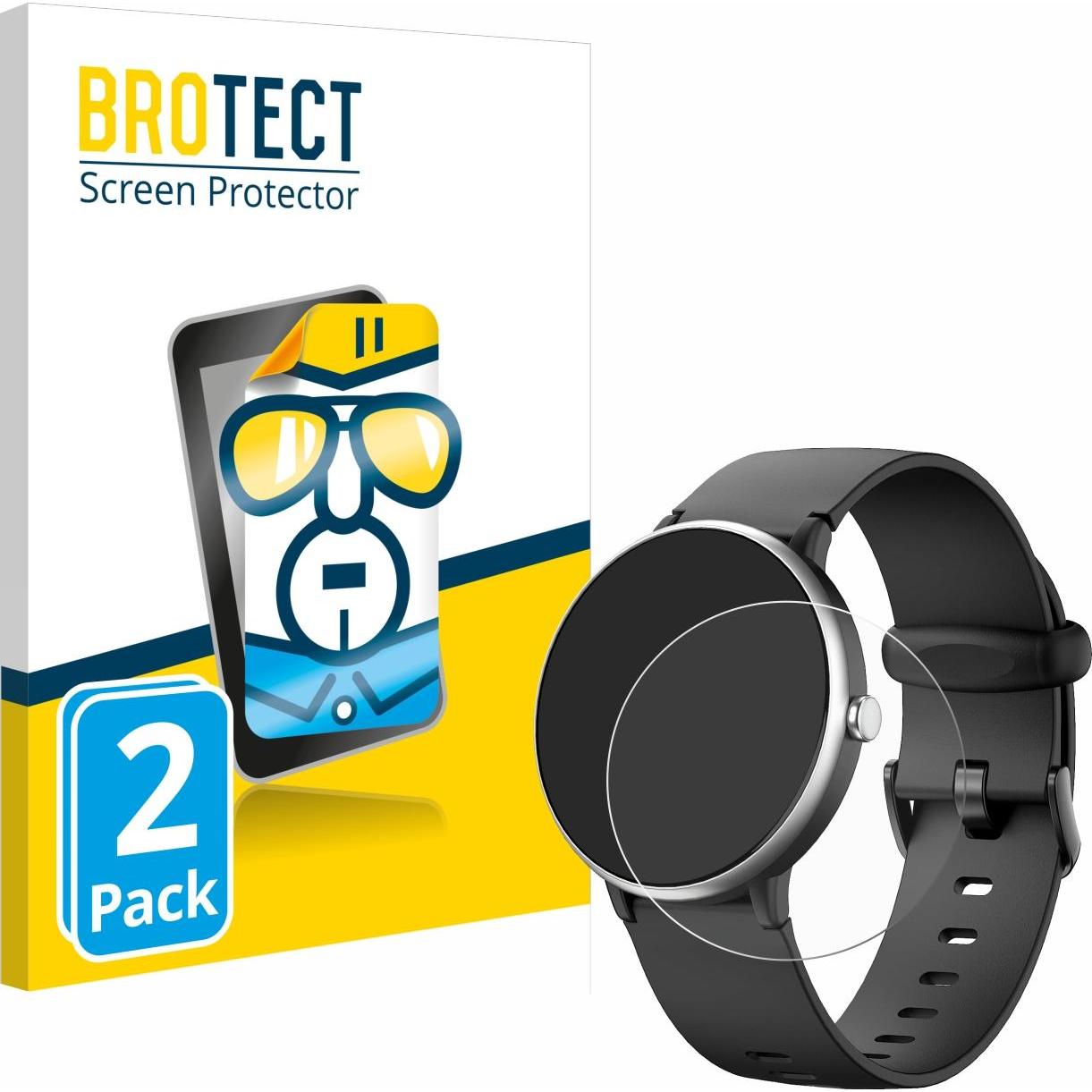 BROTECT Schutzfolie Displayschutz Klar, Smartwatch Schutzfolie, Transparent