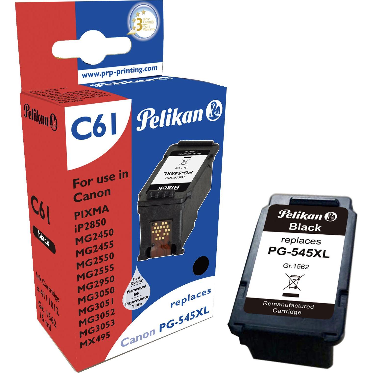 Pelikan, Druckerpatrone, Tinte für Canon PG545XL (BK)