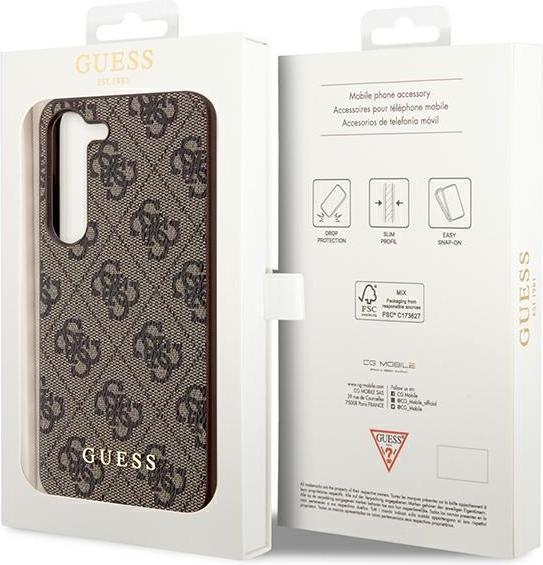 Produktbild Guess 4G Charms Case für Samsung Galaxy S23+ - brown (Samsung Galaxy S23+)