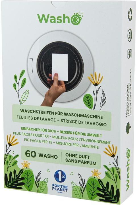 Washo Bandelettes de lavage (60 Cycles de lavage, Lingettes)