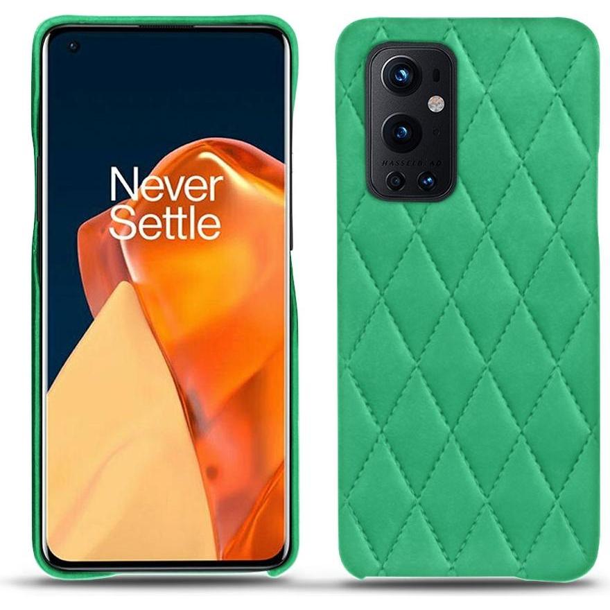 Noreve Lederschutzhülle (OnePlus 9 Pro), Smartphone Hülle, Grün