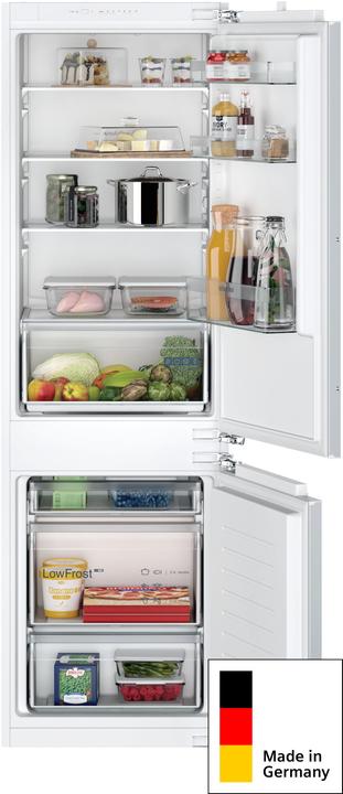 Produktbild Siemens iQ100, built-in fridge-freezer with freezer at bottom, 177.2 x 54.1 cm, flat hinge, KI86VNFE0 (267 l)