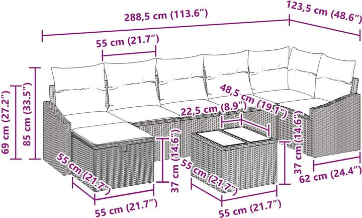 Produktbild vidaXL Sofa Set