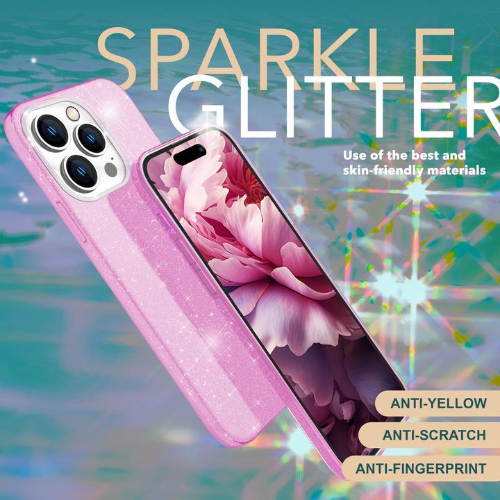 Actual product image Nalia Glitter cover (Apple iPhone 15 Pro)
