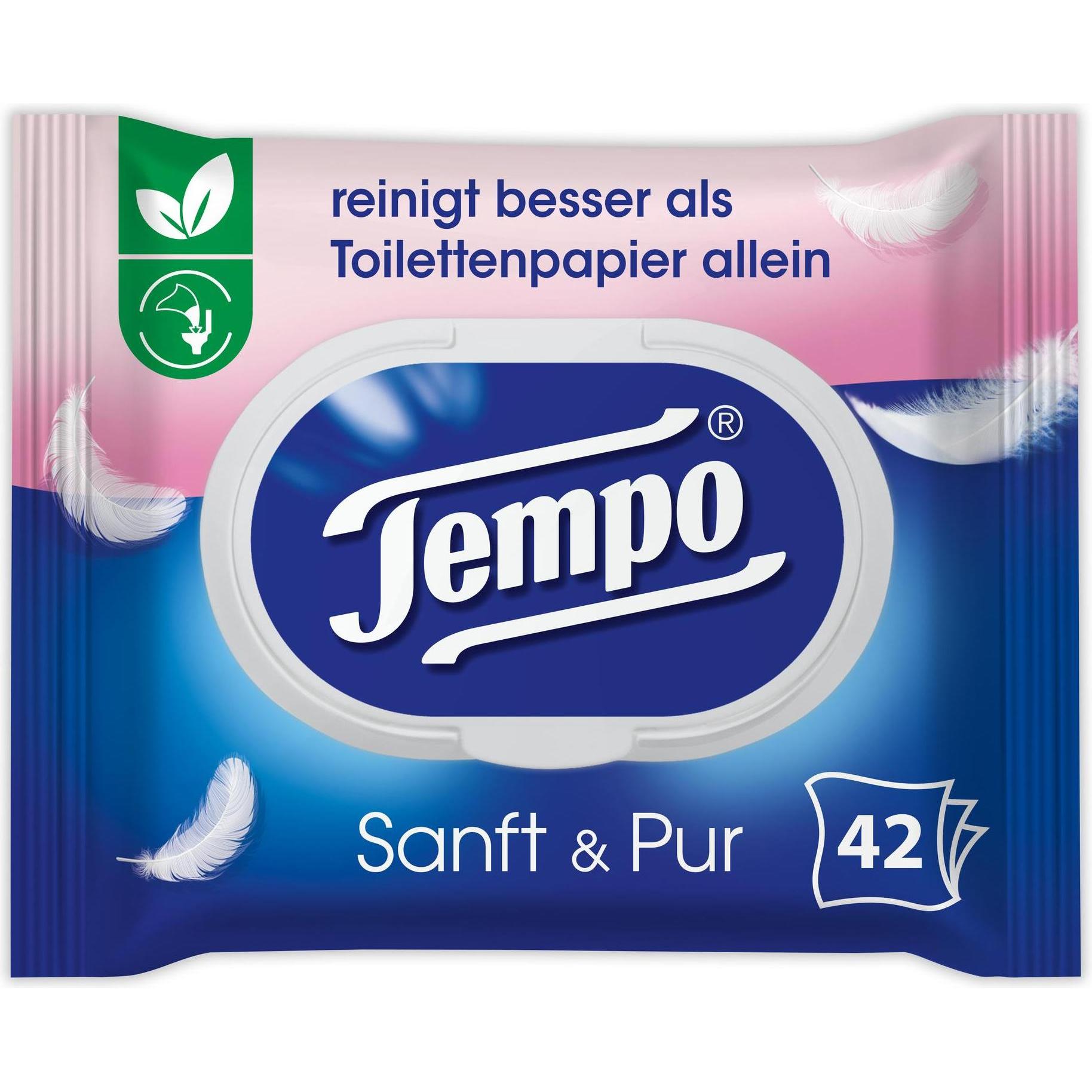 Tempo, Toilettenpapier, Sanft & pur (42 x)
