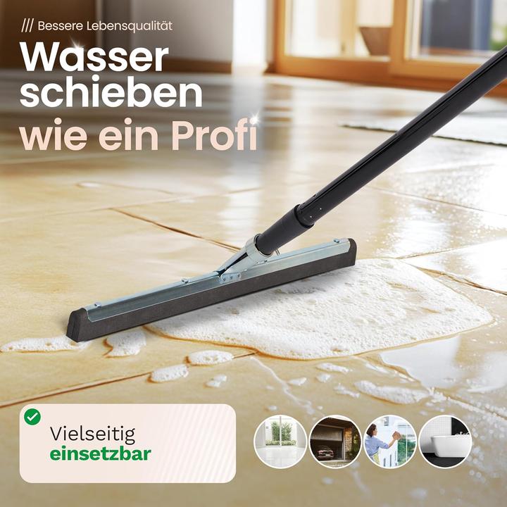 Actual product image Novaliv Wasserschieber Bodenabzieher 45cm mit Stiel 137 cm Duschabzieher Abzieher Dusche Boden Abzie