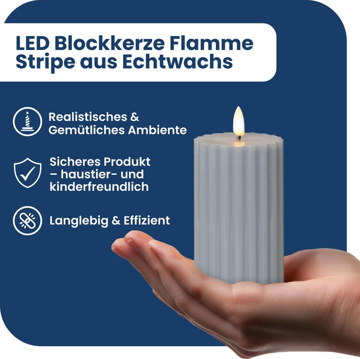 Actual product image Star Trading LED Pillar Candle Flame Stripe (1 x)