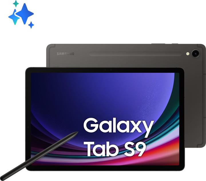 Actual product image Samsung Galaxy Tab S9 5G (5G, 11", 128 GB, Graphite grey)