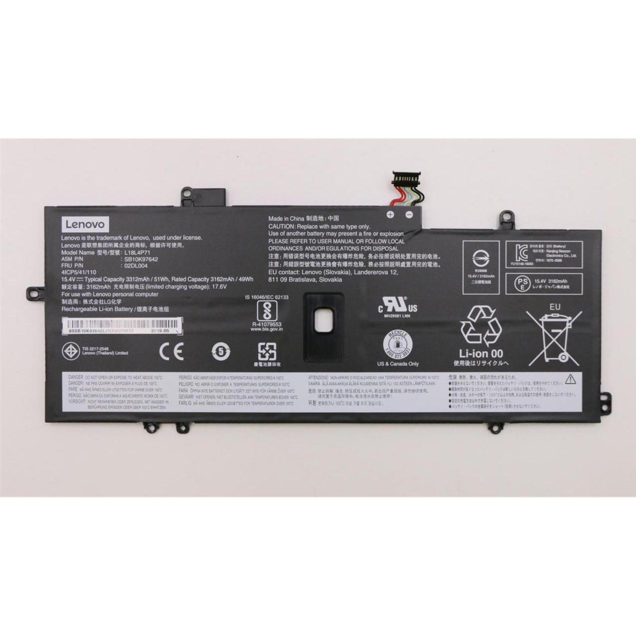 Lenovo Battery 4Cell 51Wh (4 Zellen), Notebook Akku