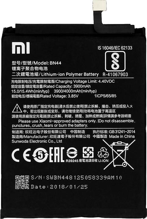 Produktbild Xiaomi Redmi Note 5 / 5 Plus Akku – BN44 Austausch-Akku – 3900 mAh