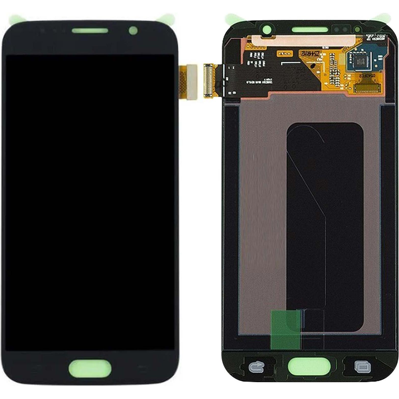 Clappio Ersatzdisplay (Display, Galaxy S6), Mobilgerät Ersatzteile, Schwarz