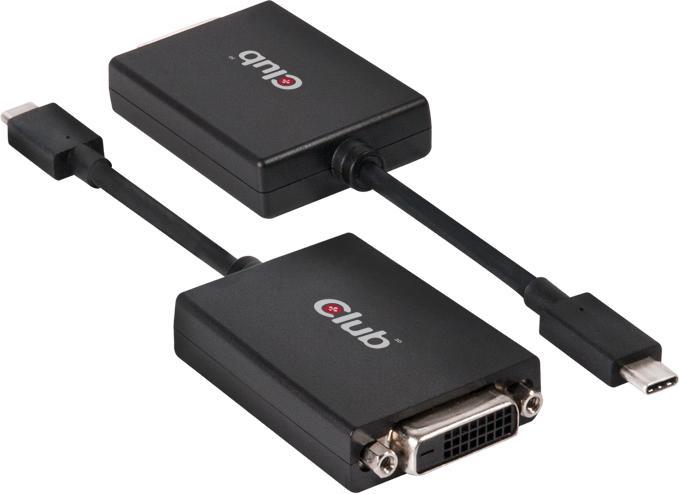 Club 3D Active USB 3.1 Typ C to (DVI, 10 cm)
