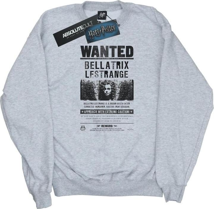 Actual product image Mens Bellatrix Lestrange Wanted Sweatshirt (XXL)