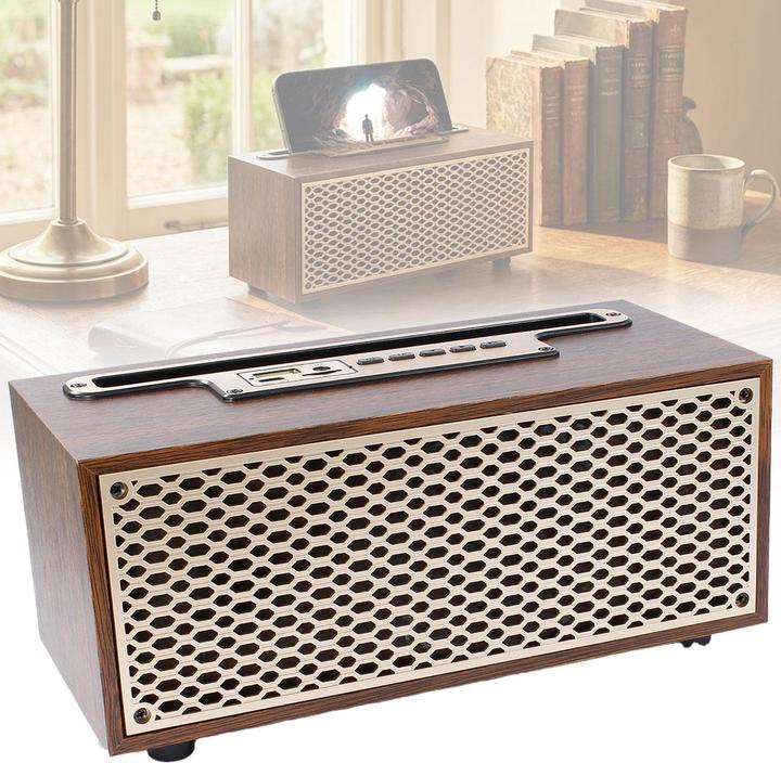 Image du produit Eaxus Radio Bluetooth Vintage Bois (FM, Bluetooth)