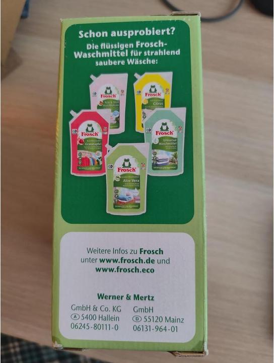 Immagine prodotto Frosch Aloe Vera Sensitiv (22 Cicli di lavaggio, Detersivo in polvere)