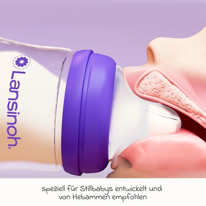 Actual product image Lansinoh Babyflaschen Starter-Set mit 2 PP Flaschen (160 ml & 240 (240 ml)