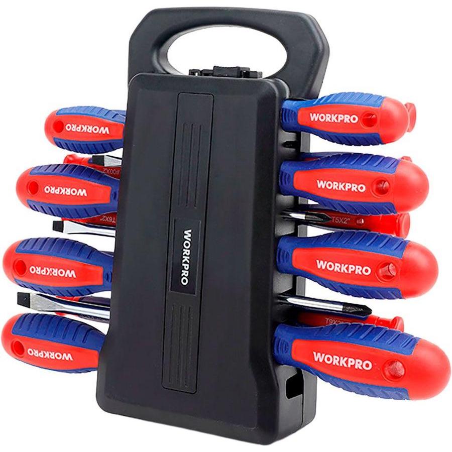 Workpro, Cacciavite, Screwdrivers with support, 45 piece set (Porta)