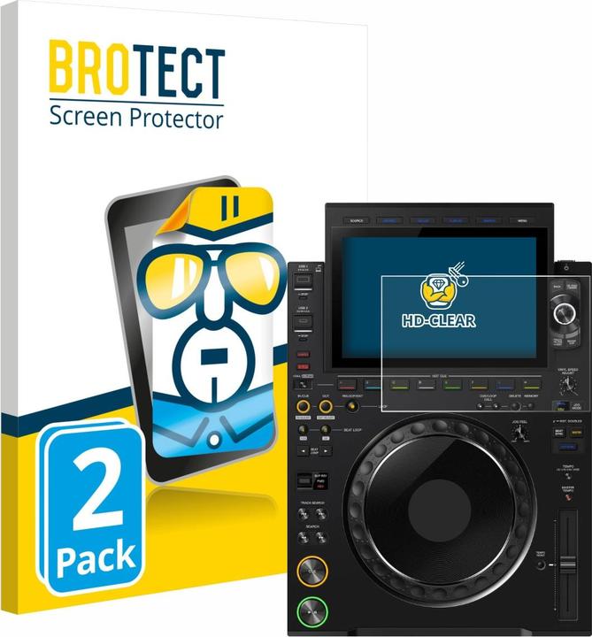 BROTECT Schutzfolie für Pioneer CDJ 3000X Displayschutz Displayschutzfolie Folie Klar Transparent