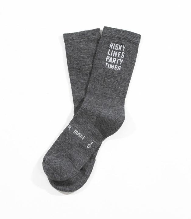 Whatever Man Merino Risky Lines & Party Times Sock
