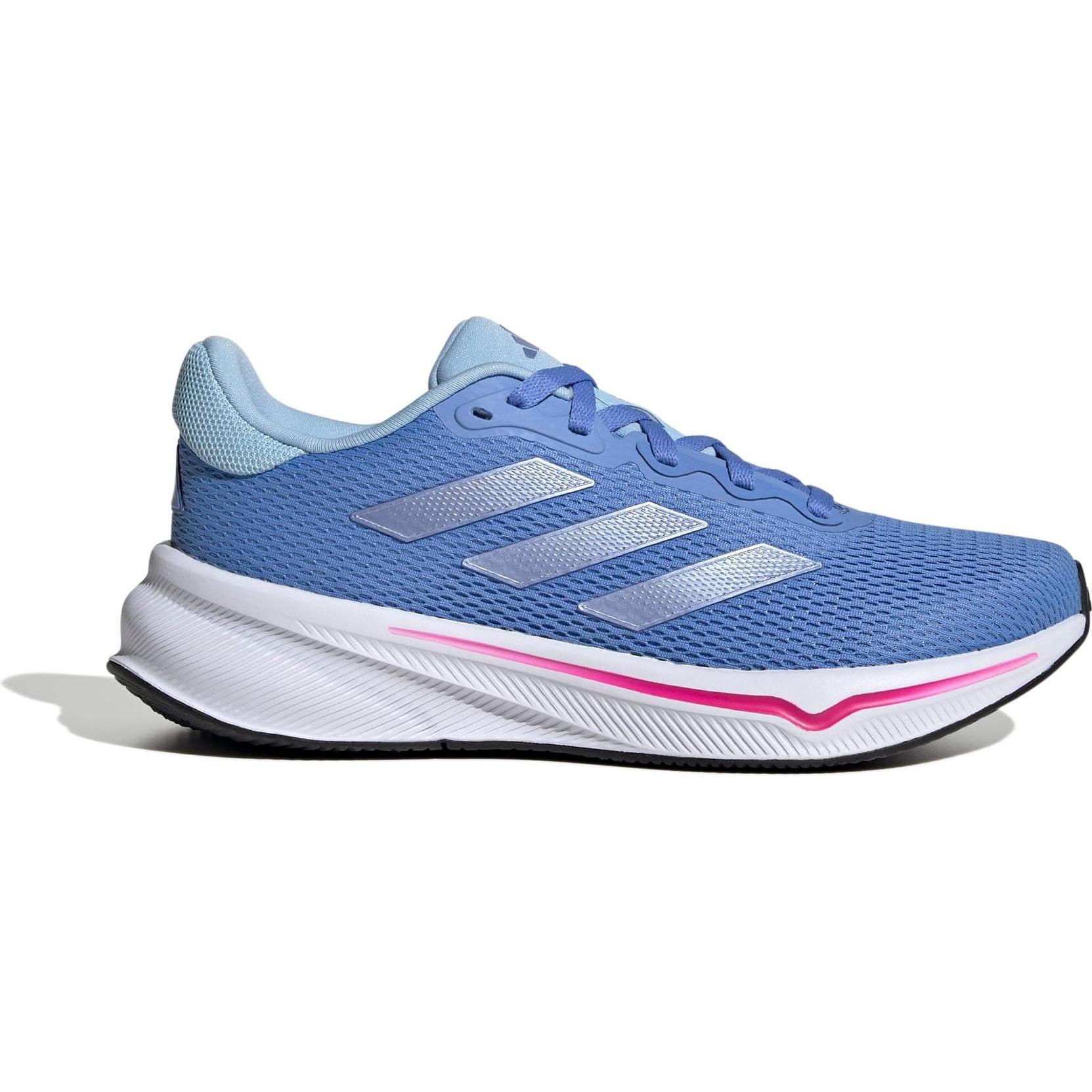 Adidas, Donne, Scarpe da corsa, Damen Response Runner Shoes, Blue Fusion/Blue Spark met./Shock pink, 38 EU (38), Blu, Pink
