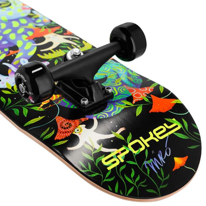 Actual product image Spokey Skateboard mit leuchtenden Ollie-Grafiken (30.98")