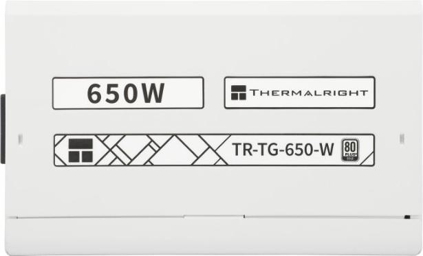 Produktbild Thermalright TG (Modular) Weiss mit RGB LED-Beleuchtung - Netzteile - 650 Watt - 120 mm - 80 Plus Gold zertifizie (650 W)