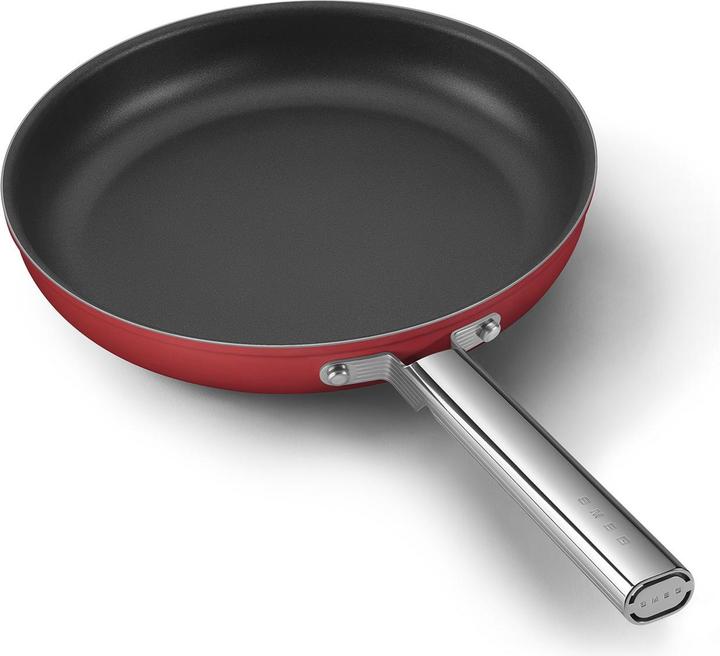 Immagine prodotto Smeg CKFF3001RDM Padella Ø 30 cm, rosso (Padella per friggere, Acciaio inossidabile, Alluminio)