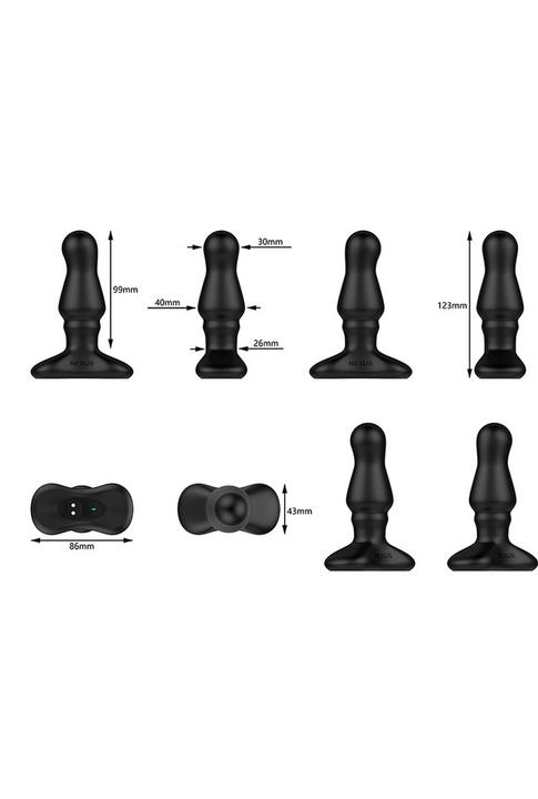 Actual product image Nexus BOLSTER Butt Plug with Inflatable Tip