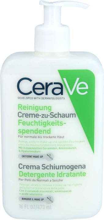 Image du produit CeraVe Crème à Mousse Nettoyante Disp 473 ml (Mousse nettoyante, 473 ml)