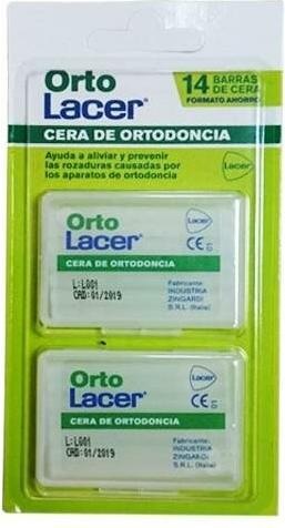 Immagine prodotto Lacer Cera protettiva ortodontica Ortholacer con 14 bastoncini (14 x, 20 g)