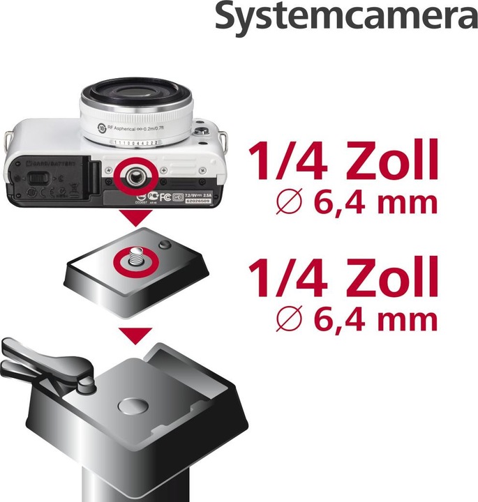 Produktbild Hama Click II (Stativ Schnellwechselplatte)