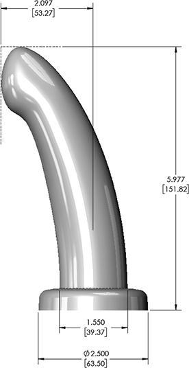 Produktbild Fleshlight HerSpot Dildo Golden Rose Medium