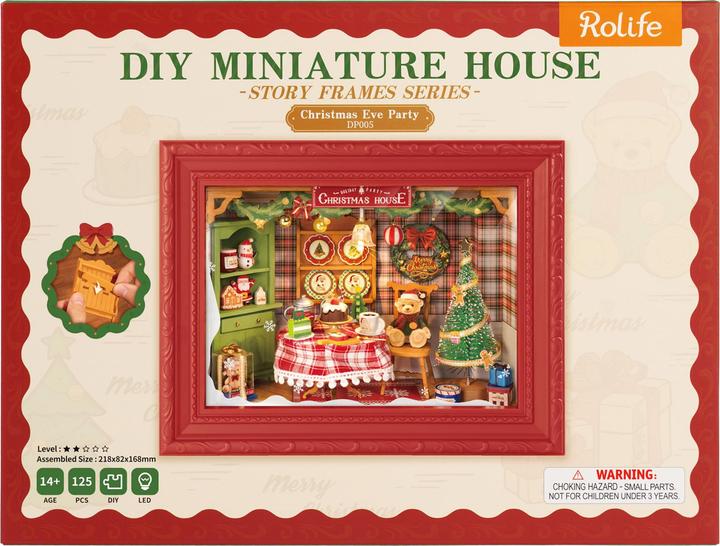 Actual product image Robotime Bausatz Christmas Eve Party