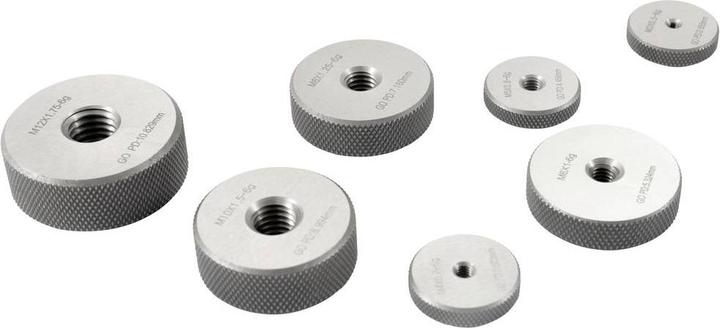Actual product image Dasqua 6311-3205 7-piece thread gauge set, go ring gauge