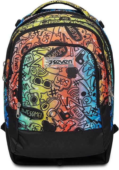 Produktbild Seven TR. Jack 3WD+ -DETACH FLUO STAMP, Jet zwart, Eén maat, school (47 l)