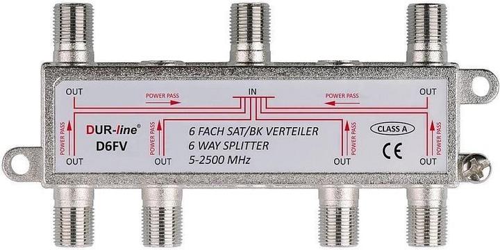 Immagine prodotto Dur-Line D6FV, distributore BK-SAT a 6 vie, compatibile con Unicable (Morsettiere)