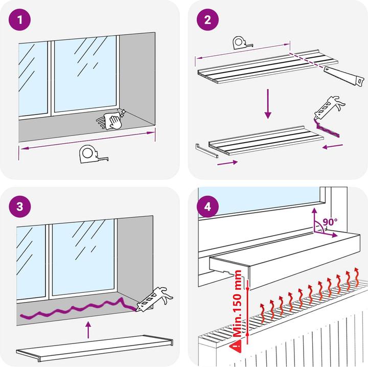 Actual product image vidaXL Fensterbank
