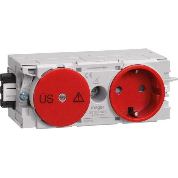 Hager, Steckdose, GS12003020 - Rot - IP20 - 250 V - 10 Stück(e)