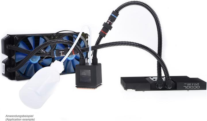 Produktbild Alphacool Eisbaer GPX Extension Set 90° (Schlauch und Anschlüsse) (0.32 m, Kunststoff)