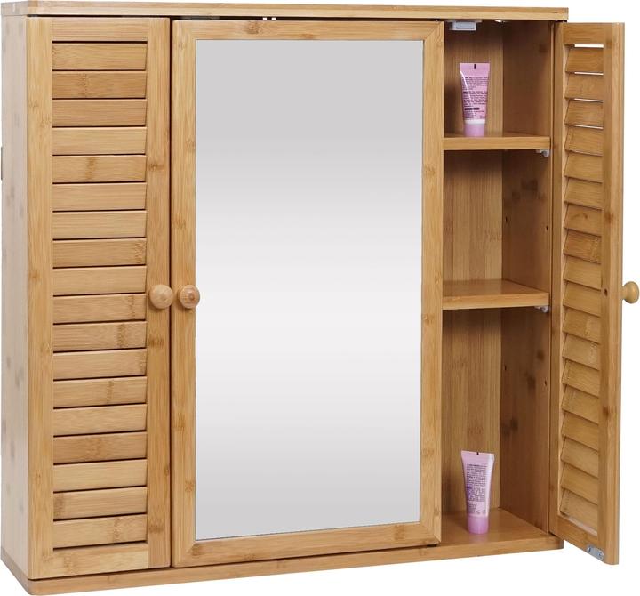 Immagine prodotto Mendler Specchiera HWC-B18, bambù 60x60x15cm (60 x 60 x 15 cm)