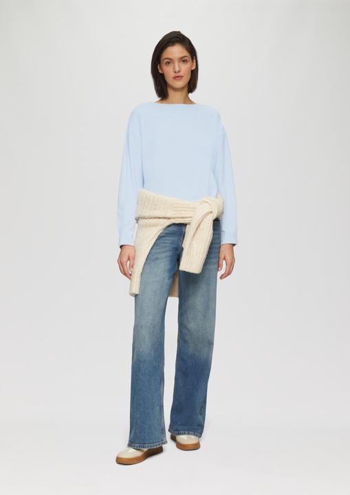 Produktbild S.Oliver Sweatshirt Sweatshirt mit Faltendetail am Ärmel (34)